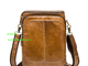 кожаные сумки планшет на плечо светло-коричневые